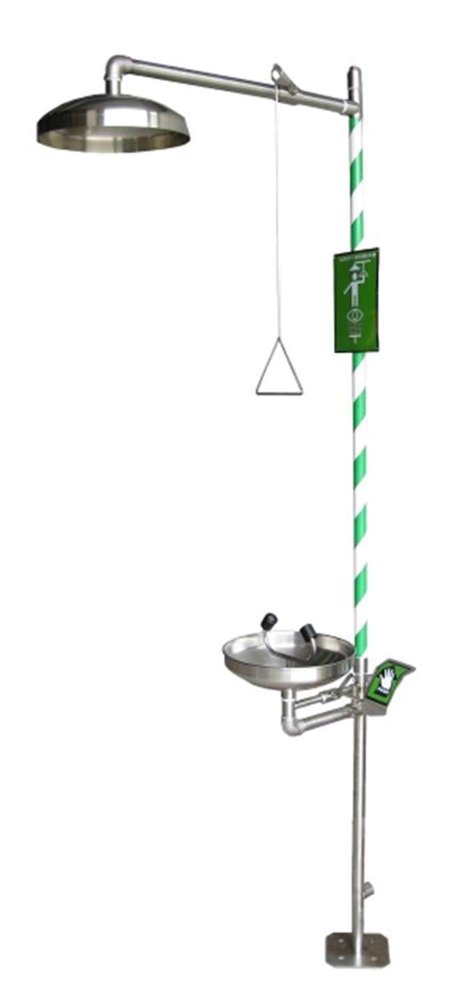 Wall Mounted Emergency Safety Shower Unit