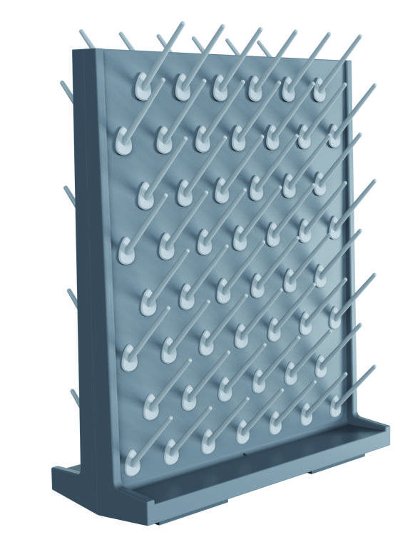 Polypropylene Laboratory Drying Rack Grey - Model PB-PP2-G