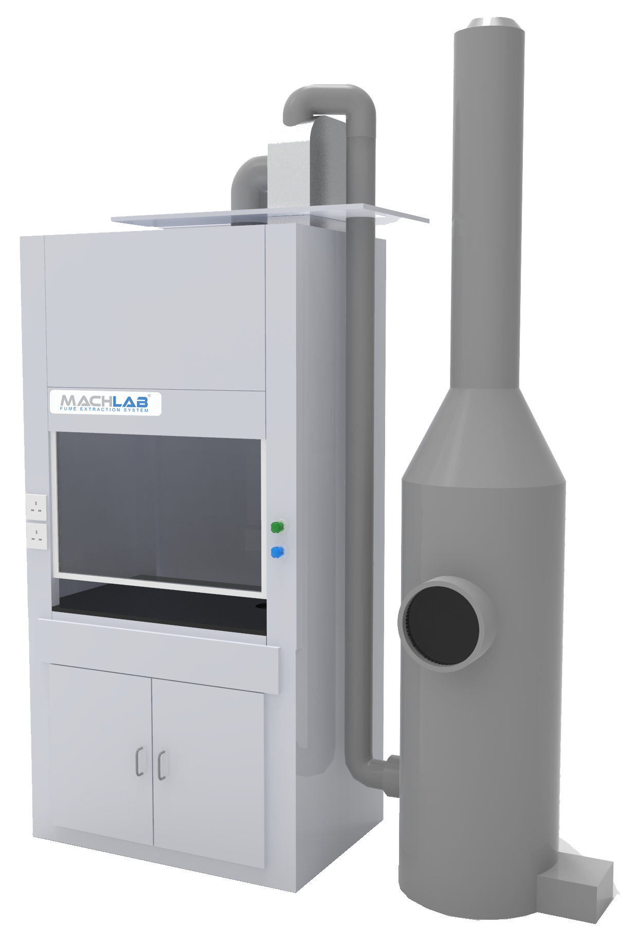 Acid Digestion Fume Hood with Wet Scrubber Integration