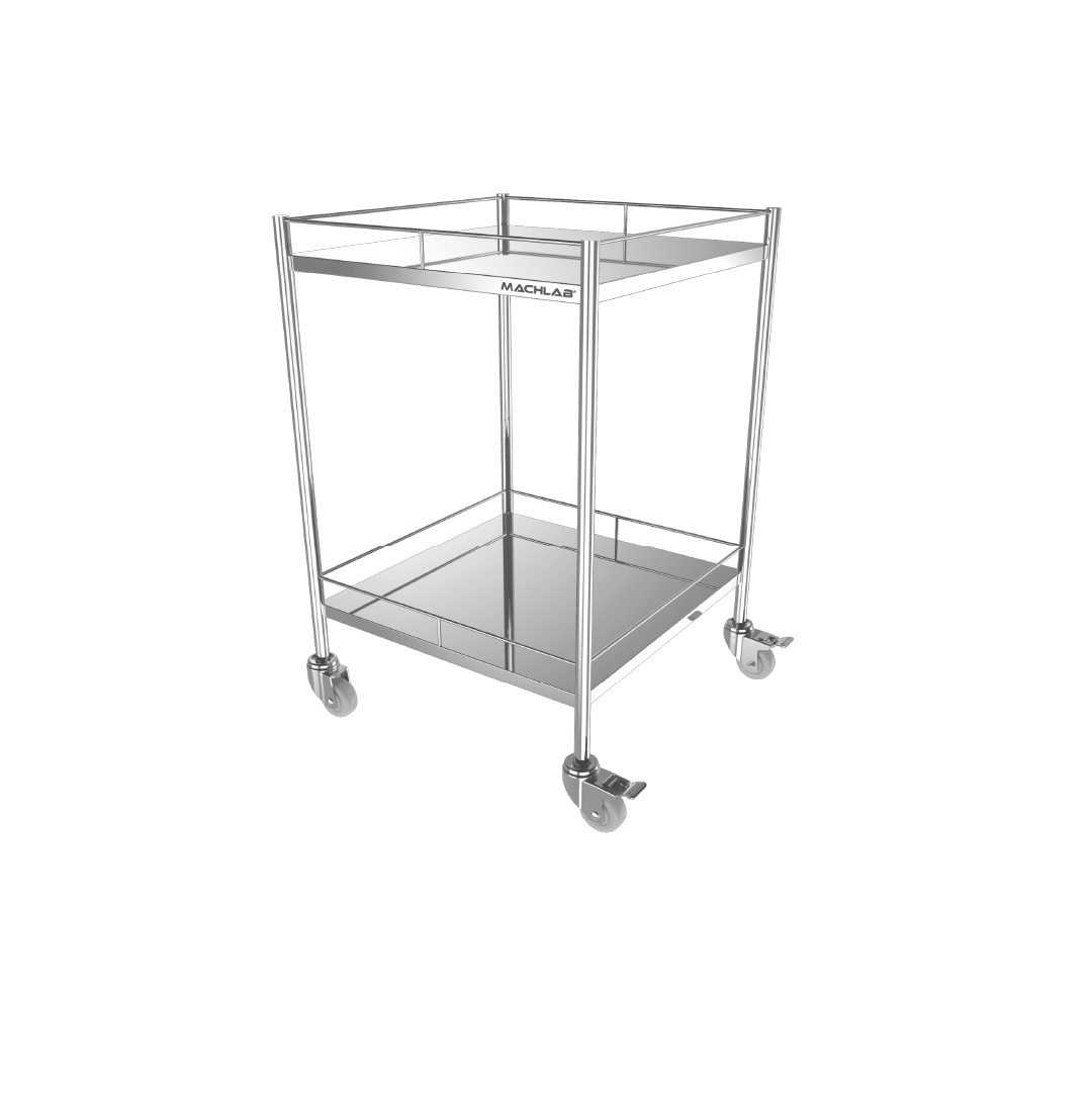 Cleanroom Stainless Steel Transport Trolley
